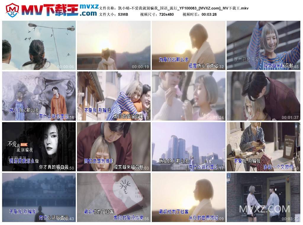 凯小晴-不爱我就别骗我_国语_流行_YF100083
